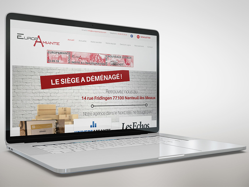 Site d'Europamiante, société de désamiantage