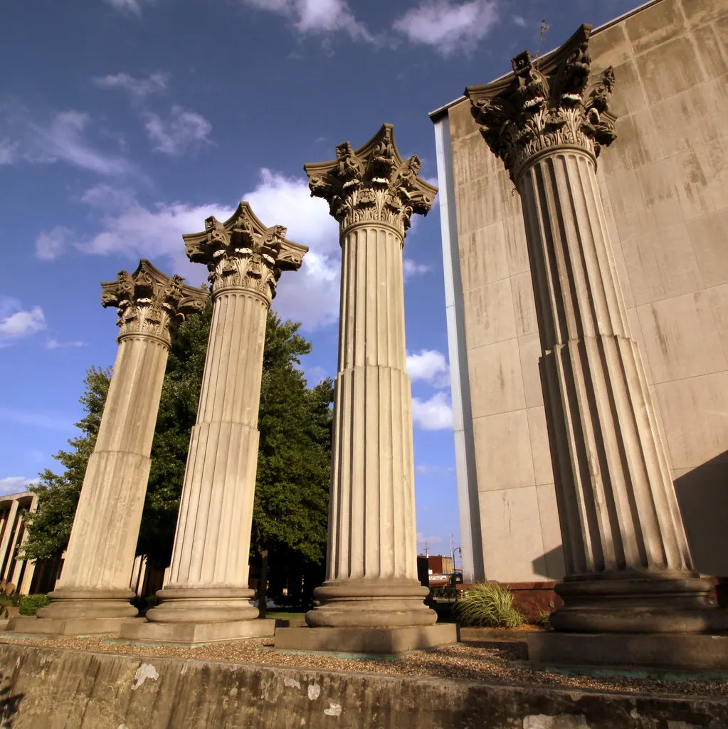 Colonnes de palais de justice, symbole de la justice et du droit